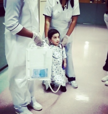Jawad’s son, Parweez, following his open-heart surgery last year.