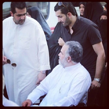 Hussain Jawad with his father Parweez Mohammed Jawad