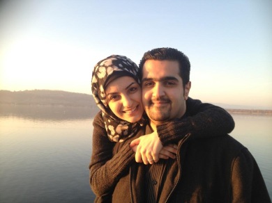 Hussain Jawad with his wife Asma Darwish in Switzerland – 2012